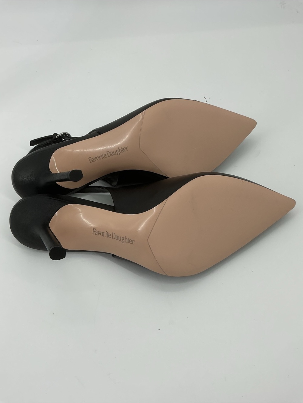 Favorite Daughter Remy 95MM Black Leather Slingback Pumps Size 9 - Picture 10 of 11